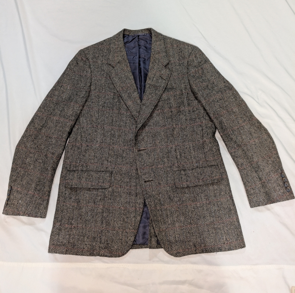 Hickey Freeman Brown Tweed Blazer